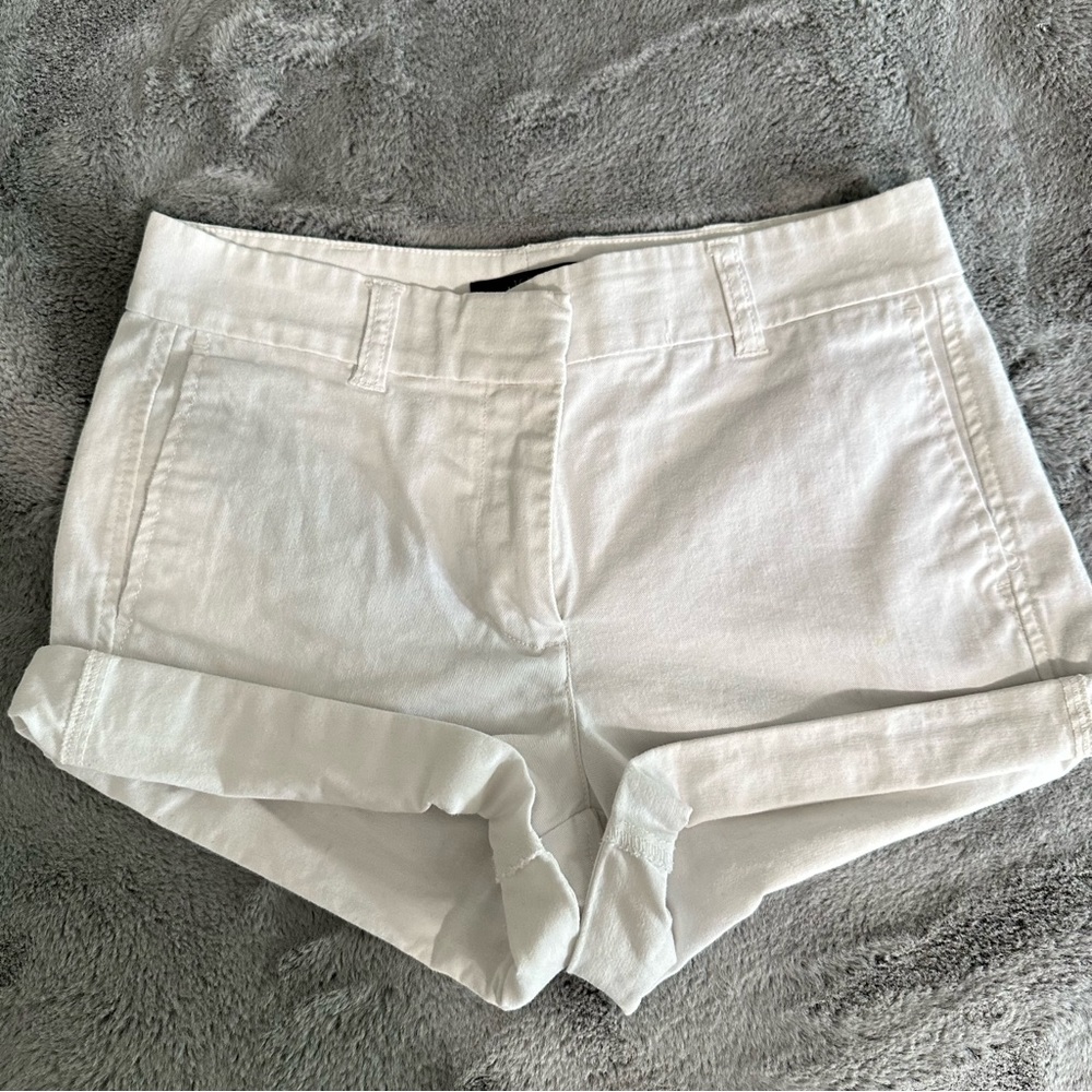 JCrew Chino white shorts size 0